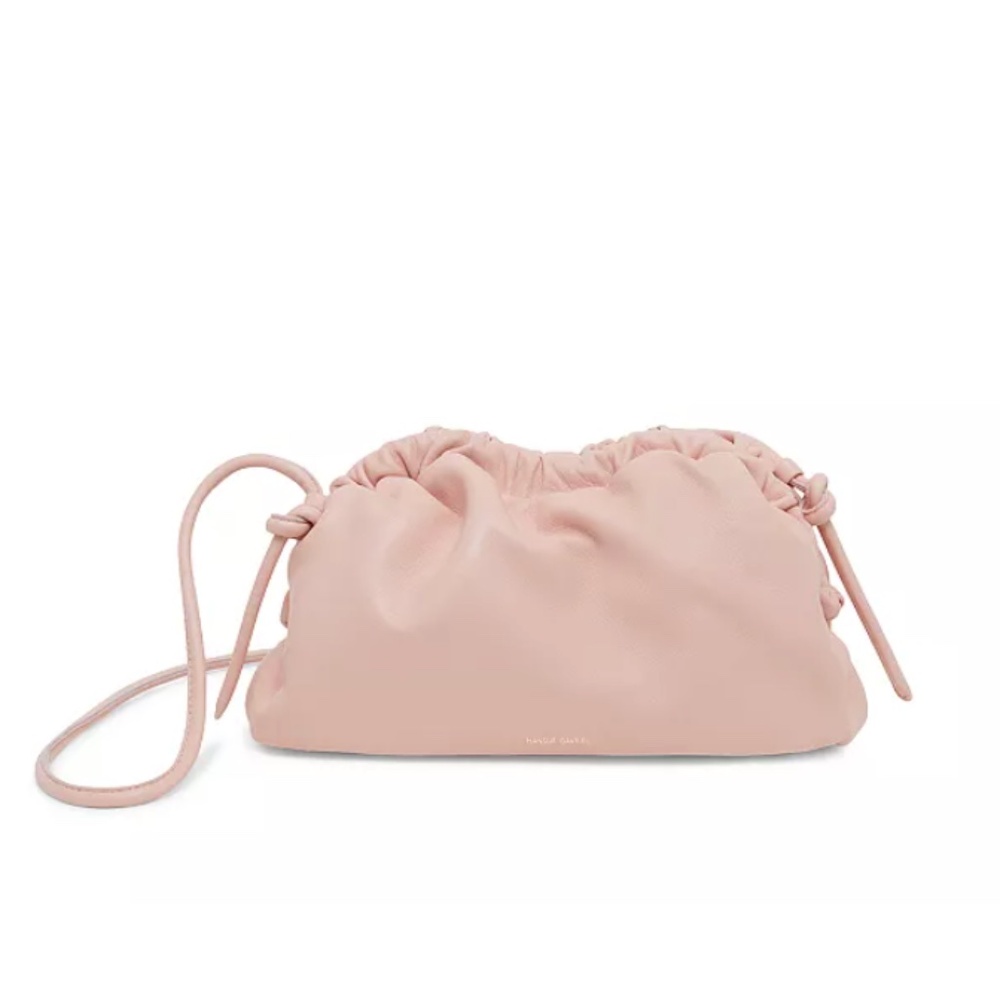Mansur Gavriel Mini Lambskin Cloud Clutch Bag Color Puff